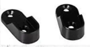 HANGING RAIL END SUPPORT BLACK