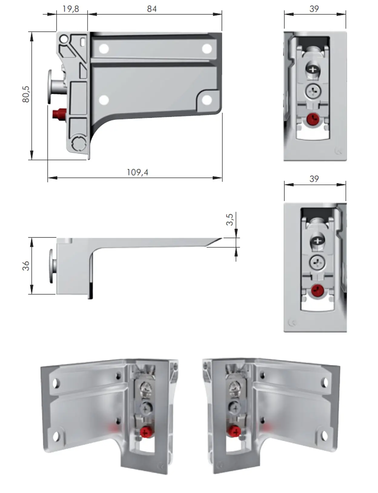 FLOATING CARCASS BRACKET