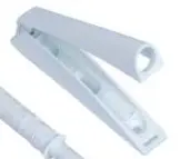 MOUNTING PLATE WITH HOUSING 80mm WHITE