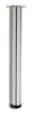LEG WORKTOP ROUND  SATIN CHROME 870*119