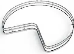 SIGE 3/4 CAROUSEL FLAT WIRE GRAPHITE